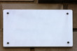 Empty street sign