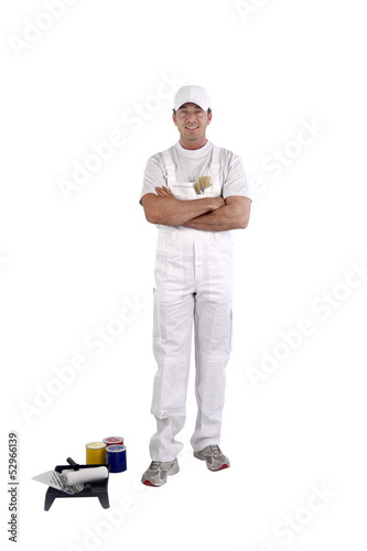 Photo: painter with arms crossed painter with arms crossed