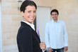 Foto: Businesswoman visiting a client Businesswoman visiting a client