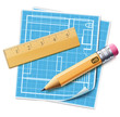 Illustration: House layout planning concept House layout planning concept