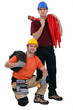 Plumber and electrician