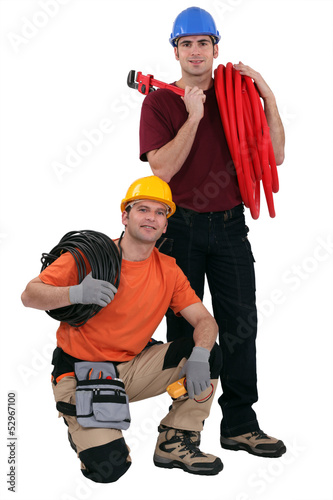 Photo: Plumber and electrician Plumber and electrician