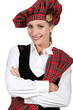 Photo: Woman in traditional Scottish outfit Woman in traditional Scottish outfit