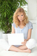 Woman surfing the internet