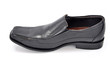 Black leather shoes