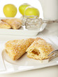 Freshly baked apple turnovers