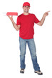 Foto: pizza delivery man pizza delivery man