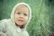 little girl on the nature