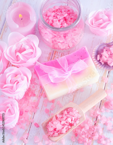 Photo: sea salt and soap sea salt and soap