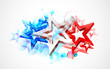 Abstract American Flag Background