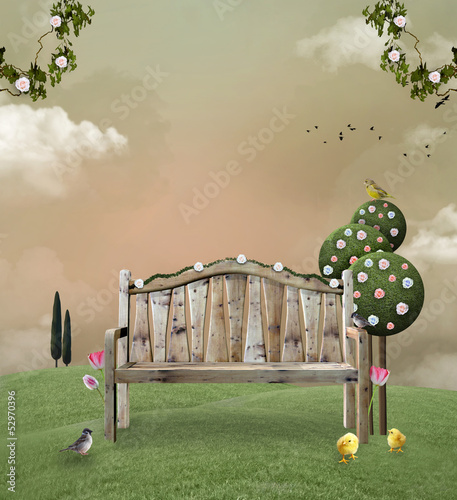 Illustration: Spring garden Spring garden
