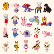 set of animal icons