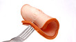 Salamy on a fork