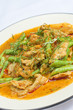 fried chicken with red curry
