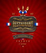 Vector: Decorative vintage wooden sign for French restaurant Decorative vintage wooden sign for French restaurant