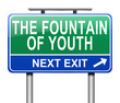 Fountain of youth concept.