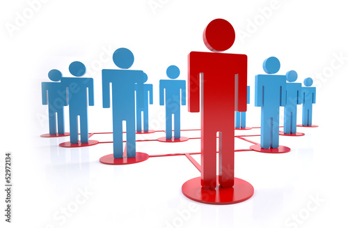 Illustration: group leader group leader