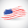 Grungy American Flag Background