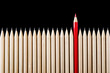 Outstanding red pencil
