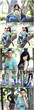 Collage di coppia felice