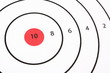 Shooting Target with Red Bullseye