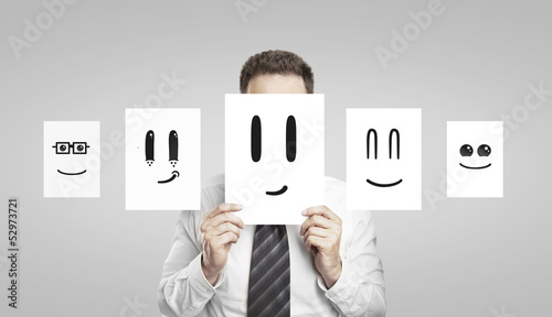 Photo: paper with smile paper with smile