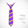 Vector: Tie in Father's Day Card Tie in Father's Day Card