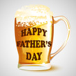 Happy Father's Day message on Beer Mug