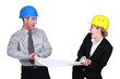 Two architects fighting over plans