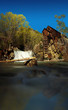 Building by the river in Crystal Mill Ghost town