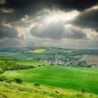 Photo: Rural landscape with small village Rural landscape with small village