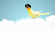 Parrot in pilot hat
