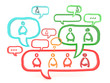Network is working via gossip and referral (3D)