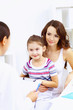 Little girl and a doctor