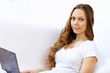 Young woman with notebook