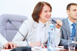Photo: Two businesspeople at meeting Two businesspeople at meeting