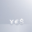 Vector: three money symbol three money symbol