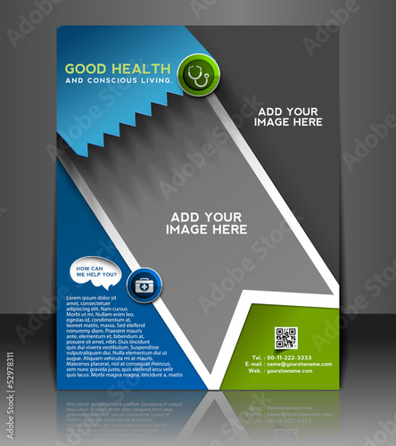 Vector: Vector salon brochure, flyer, magazine cover Vector salon brochure, flyer, magazine cover