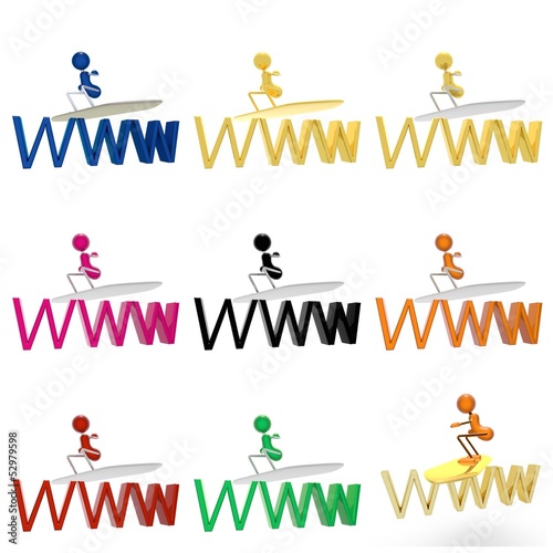 Illustration: surfer sur le web surfer sur le web