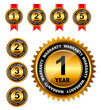 Vector gold sign, label template