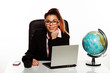 Businesswoman sitting in her office