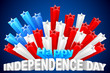 vector illustration of American Background with  Stars