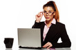 Attractive business manageress
