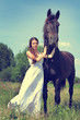 woman with horse