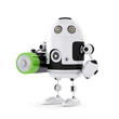 Robot with battery