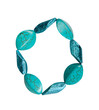 Bracelet made of plastic imitation turquoise