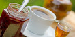 Strawberry jam, plum brandy, and coffee