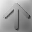 direction movement up, vector style