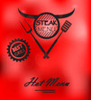 Steak Menu Poster