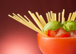 spaghetti and tomato